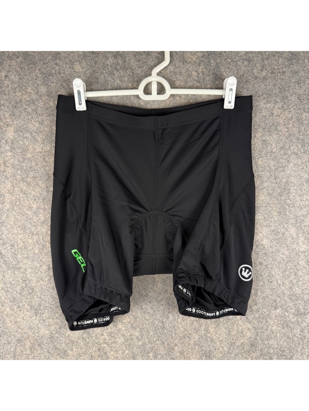 Canari GEL Padded Cycling Biker Shorts Black Men Size XL 7” Stretch 471
